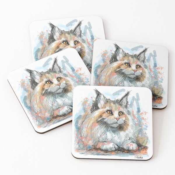 Item preview, Maine Coon Cat designed and sold by TraceyMackieArt.
