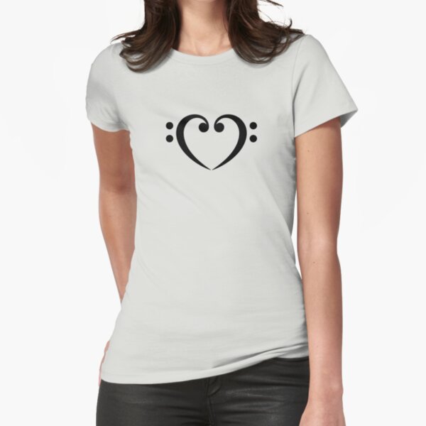Item preview, Bass Clef Heart, Music, Musician, Party, Festival, drum and bass designed and sold by boom-art.