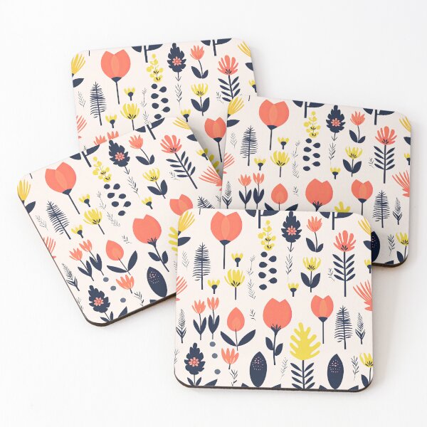Item preview, Scandinavian flower leaf pattern designed and sold by Bubblegirl17.