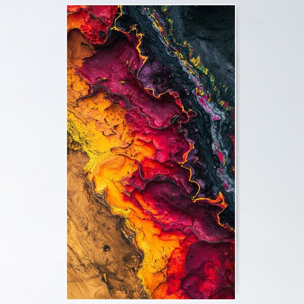 Item preview, Lava Flow Artistry - Bird's Eye View designed and sold by EtherealEchoes.
