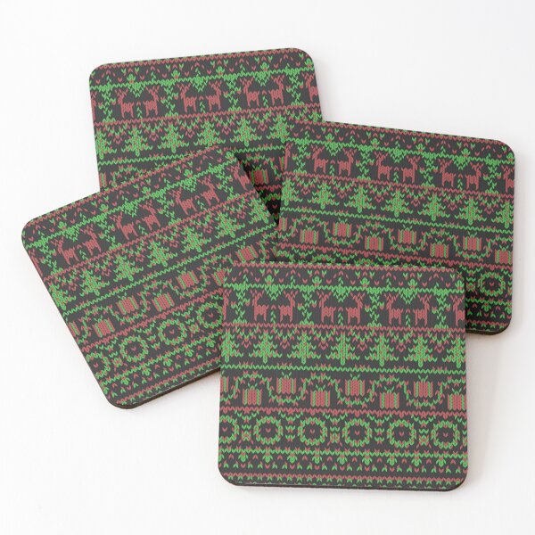 Item preview,  Xmas sweater pattern on black  designed and sold by Chaoticzarts.