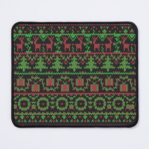 Item preview, Xmas sweater pattern on black designed and sold by Chaoticzarts.