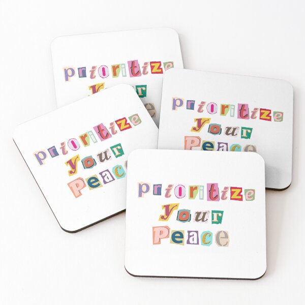 Item preview, Prioritize your peace designed and sold by Keepsie Archives by SMA.