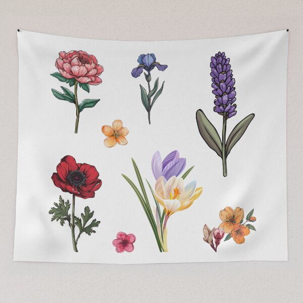 Item preview, Floral greeting designed and sold by FlowersColorful.