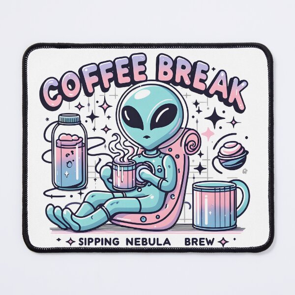 Item preview, Cosmic Coffee Break: Sipping Nebula Brew designed and sold by Dungeon-Depot.