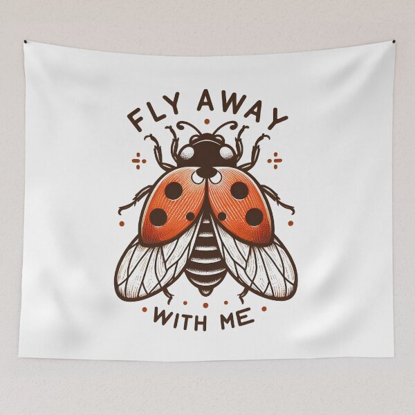 Item preview, Ladybug: Fly away with me designed and sold by Dungeon-Depot.