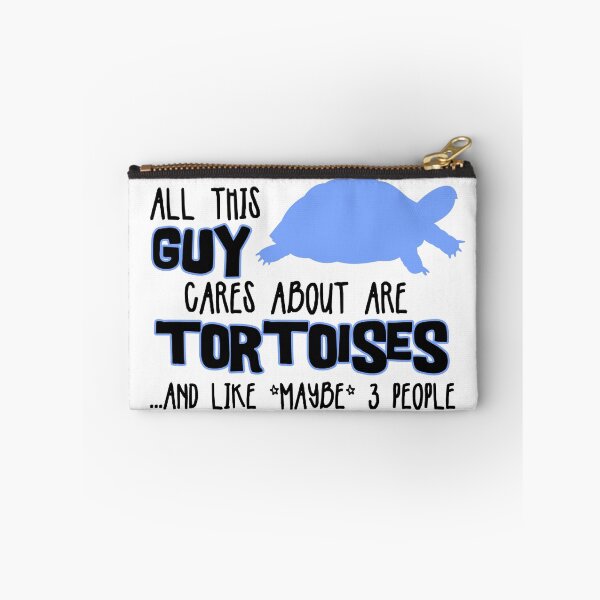 Item preview, All this guy cares about are tortoises... (Black & Blue) designed and sold by The Lemon Stationery & Gift .