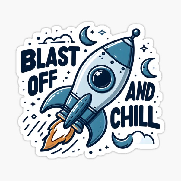 Item preview, Rocketship: Blast Off and Chill designed and sold by Dungeon-Depot.