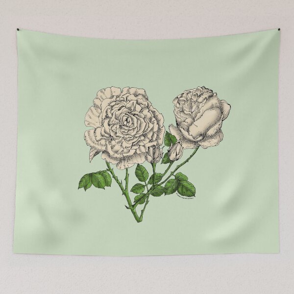 Item preview, Cream Cupped Rose Bloom Very Full 40+ Petals In 3+ Rows designed and sold by Rachael Taylor.