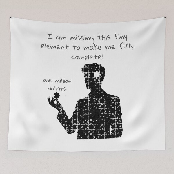Item preview, The Missing Piece - Funny Gift for Everyone designed and sold by PapaMikeCrafts.
