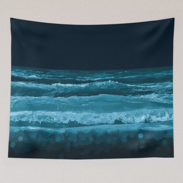Item preview, The Mighty Blue Ocean designed and sold by Vector Scout Lab.