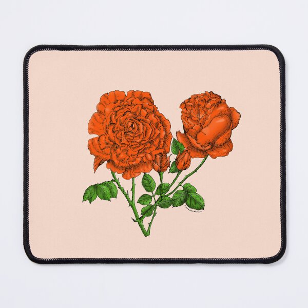 Item preview, Orange Cupped Rose Bloom Very Full 40+ Petals In 3+ Rows designed and sold by Rachael Taylor.
