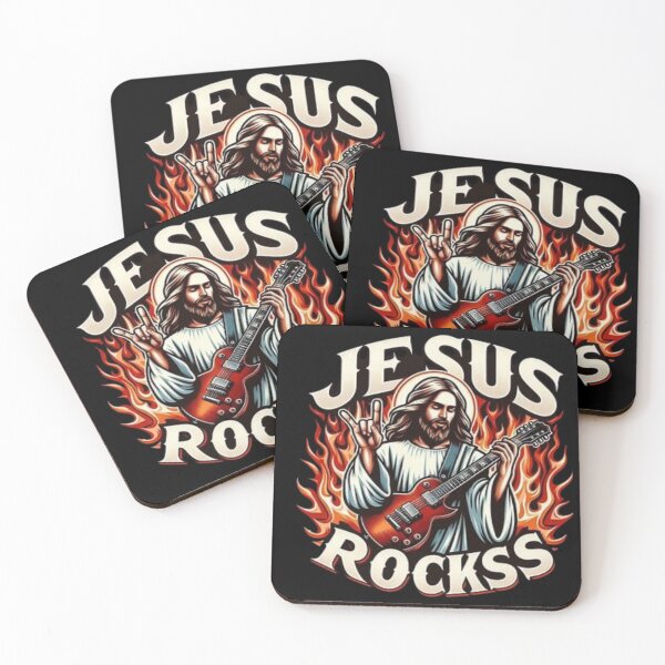 Item preview, "Meme de Jesús es genial". Lindo Jesús tocando la guitarra designed and sold by Obinne.