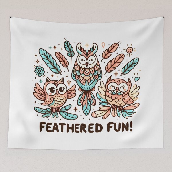 Item preview, Whimsical Owls: Feathered Fun! designed and sold by Dungeon-Depot.