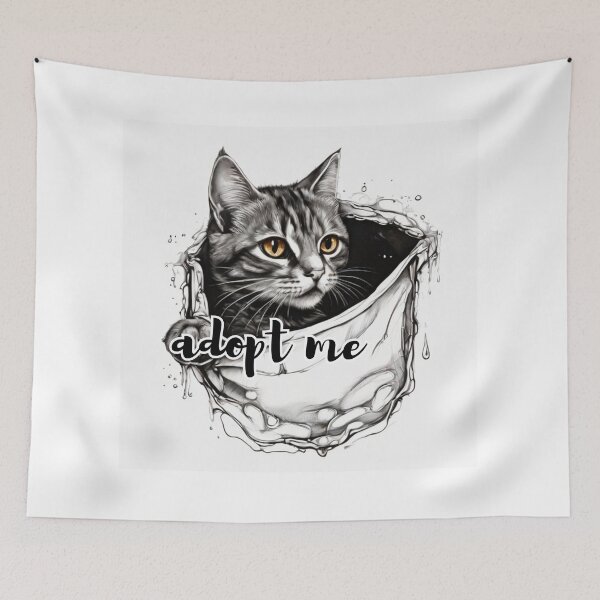 Item preview,   cat in the pocket designed and sold by bonjourmadame4.