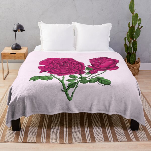 Item preview, Deep Pink Cupped Rose Bloom Very Full 40+ Petals In 3+ Rows designed and sold by Rachael Taylor.
