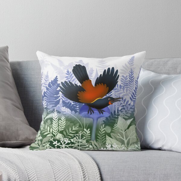 Item preview, Tieke on Ferny background designed and sold by Kererū Brewing.