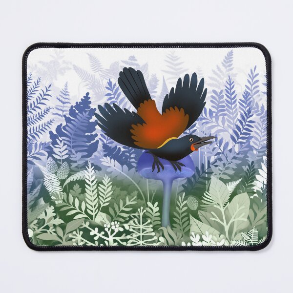 Item preview, Tieke on Ferny background designed and sold by Kererū Brewing.
