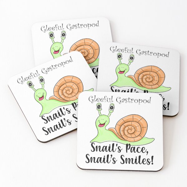 Item preview, Gleeful Gastropod – Snail’s Pace, Snail’s Smiles. designed and sold by asprse.