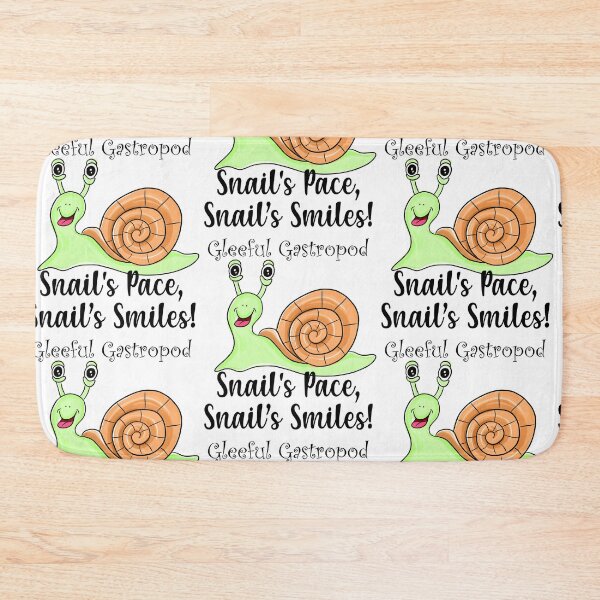 Item preview, Gleeful Gastropod – Snail’s Pace, Snail’s Smiles. designed and sold by asprse.