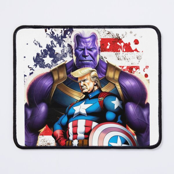 Item preview, Captain Donald Trump VS Thanos Biden #3 Trumps New America designed and sold by CaptainTrump.