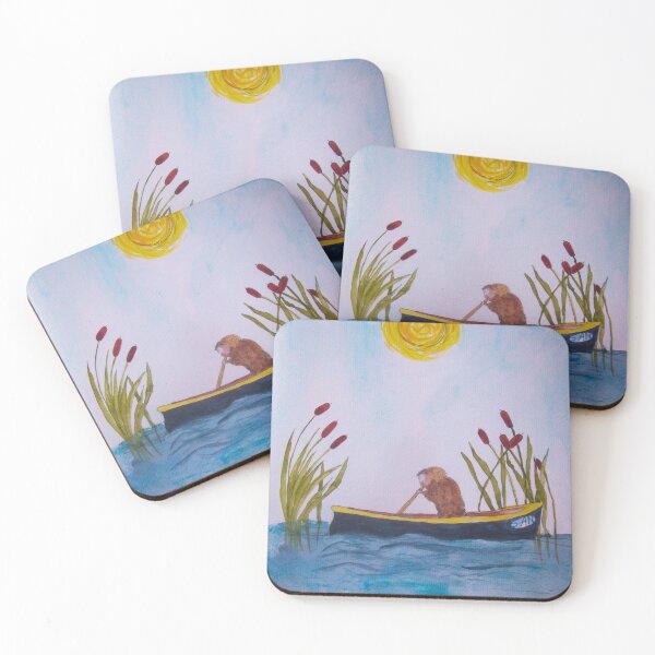Item preview, Boating Muskrat Watercolor designed and sold by TurnipWilson.