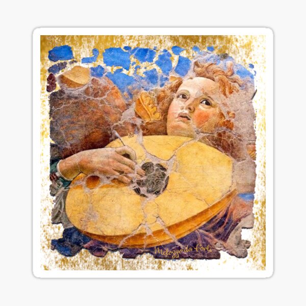 Item preview, Musical Angel, Mandoline by Melozzo da Forli (ACCI) designed and sold by VanyssaGraphics.