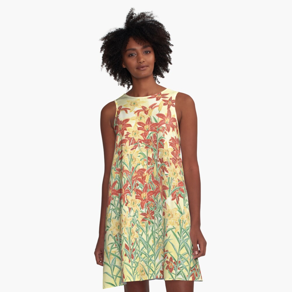 Spring floral A-Line Dress