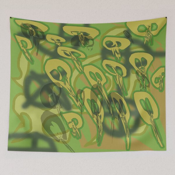 Item preview, Flying Skulls (Camouflage) designed and sold by skullbal.