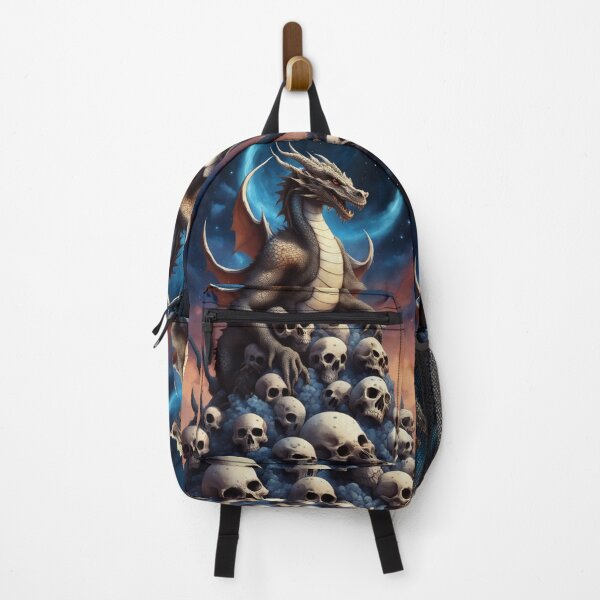Item preview, Dragon Atop a Mountain of Skulls designed and sold by CailaStyle.