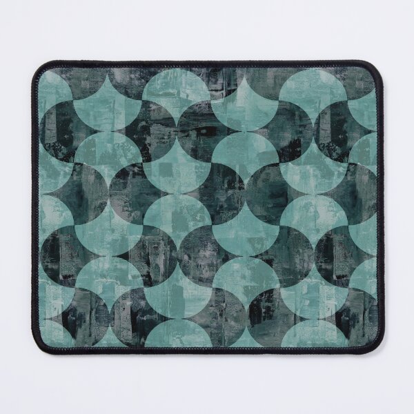 Item preview, Geometric distressed background green gray black designed and sold by Alessandro Remo Mazzoni Remotextiles.