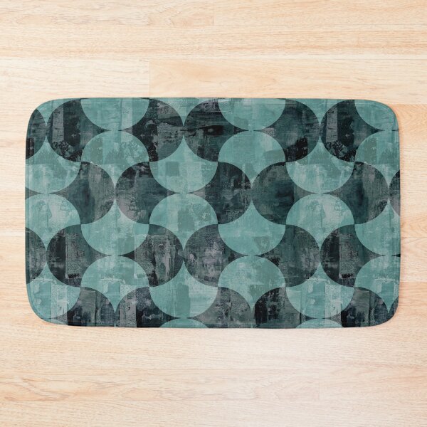 Item preview, Geometric distressed background green gray black designed and sold by Alessandro Remo Mazzoni Remotextiles.