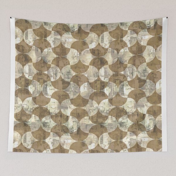 Item preview,  Geometric distressed background yellow designed and sold by Alessandro Remo Mazzoni Remotextiles.