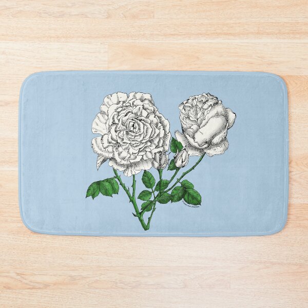 Item preview, White Cupped Rose Bloom Very Full 40+ Petals In 3+ Rows designed and sold by Rachael Taylor.