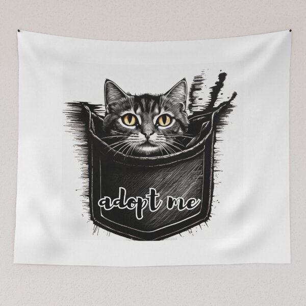 Item preview,    cat in the pocket designed and sold by bonjourmadame4.