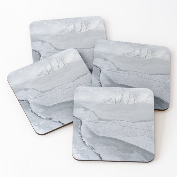 Item preview, Winter Abstract - Iced Over Pond with Perfectly Imperfect Patterns designed and sold by Georgia Mizuleva.