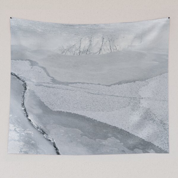 Item preview, Winter Abstract - Iced Over Pond with Perfectly Imperfect Patterns designed and sold by Georgia Mizuleva.