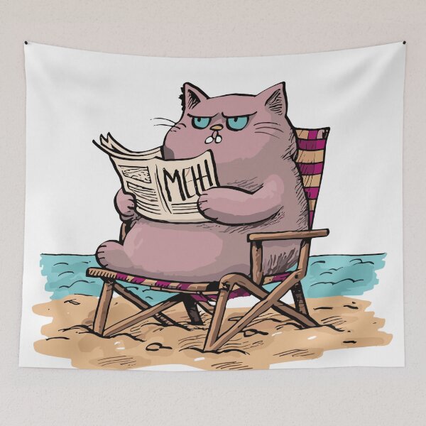 Item preview, Meh Kitty Colored Comic Artwork designed and sold by Collision19.