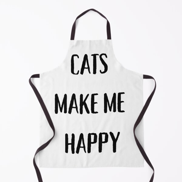 Item preview, Cats Make Me Happy, Endearingly Cute Cat Quote Gifts For Cat Lovers designed and sold by Cuteanimalgifts.