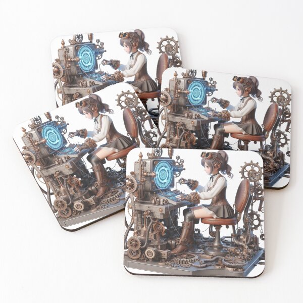 Item preview, Steampunk gaming girl designed and sold by Kasta1989.