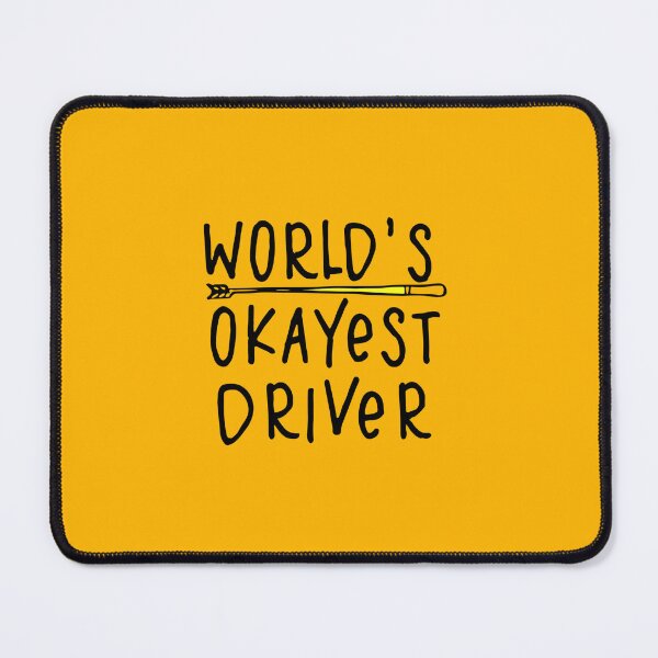 Item preview, World's okayest driver motivation artwork designed and sold by Collision19.