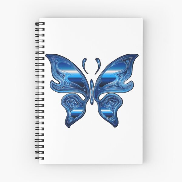Item preview, Mariposa cromada azul designed and sold by lunatiris.
