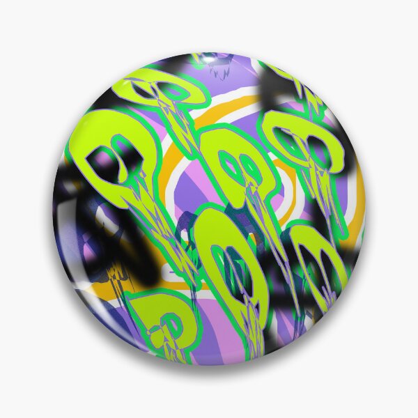 Item preview, Flying Skulls (Royal Lime) designed and sold by skullbal.