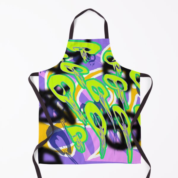 Item preview, Flying Skulls (Royal Lime) designed and sold by skullbal.