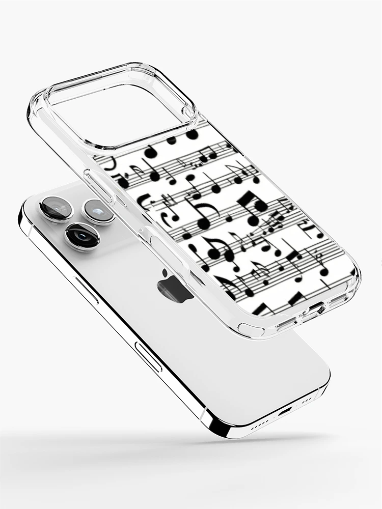Thumbnail 2 of 5, iPhone Case, Musical notes designed and sold by BubbleTextBox.