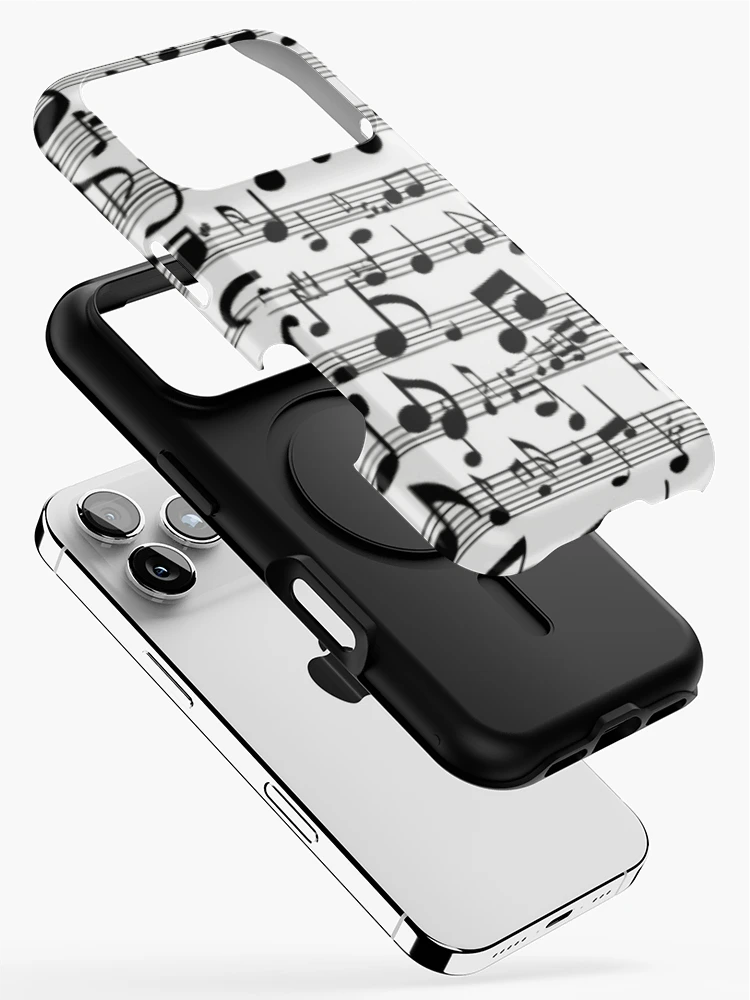 Thumbnail 2 of 4, iPhone Case, Musical notes designed and sold by BubbleTextBox.