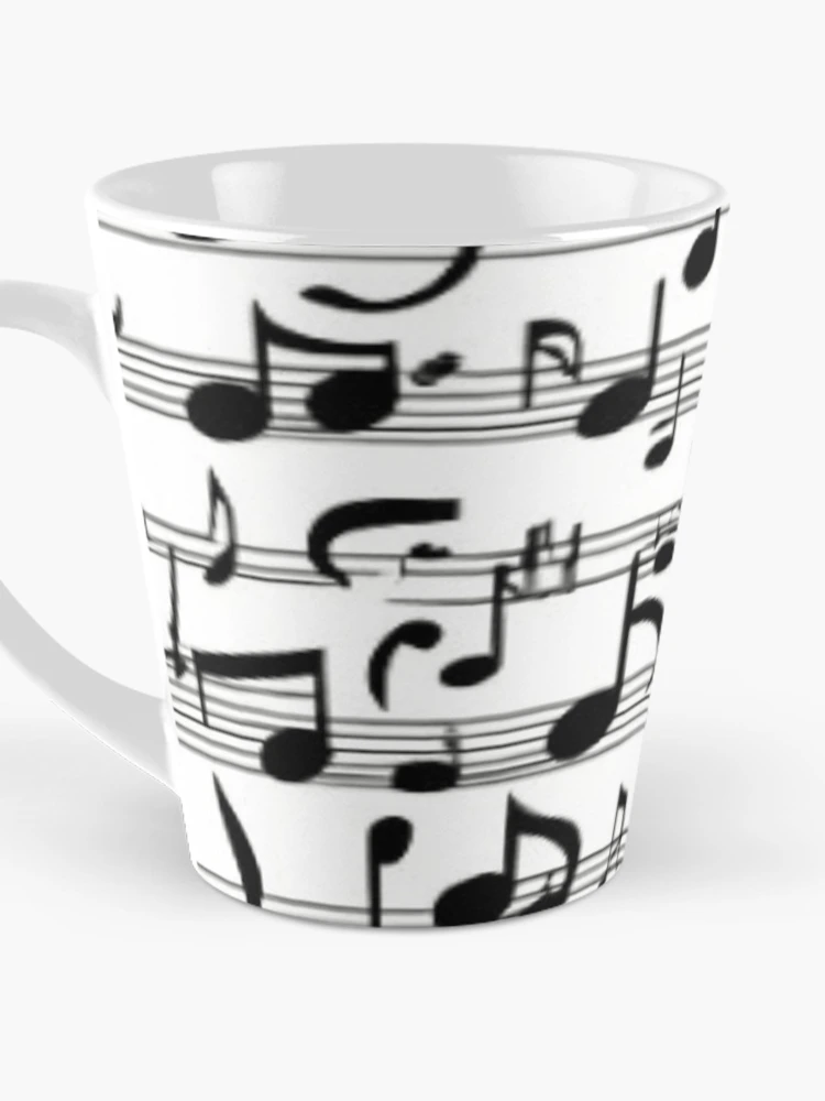 Thumbnail 3 of 4, Coffee Mug, Musical notes designed and sold by BubbleTextBox.