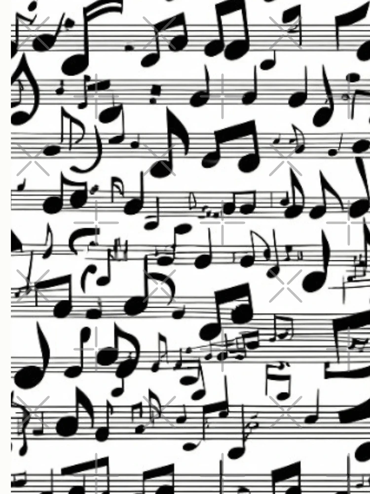 Thumbnail 6 of 6, Pullover Sweatshirt, Musical notes designed and sold by BubbleTextBox.