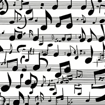 Artwork thumbnail, Musical notes  by BubbleTextBox