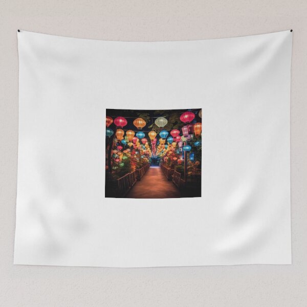 Item preview, Los cielos nocturnos llenos de linternas de colores. designed and sold by ForwardMove.